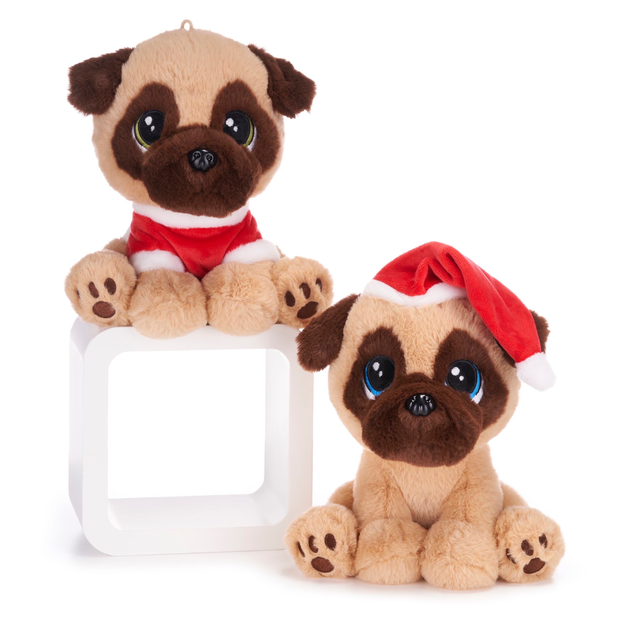 Pugs with Xmas Costumes 2 Ass - Product image