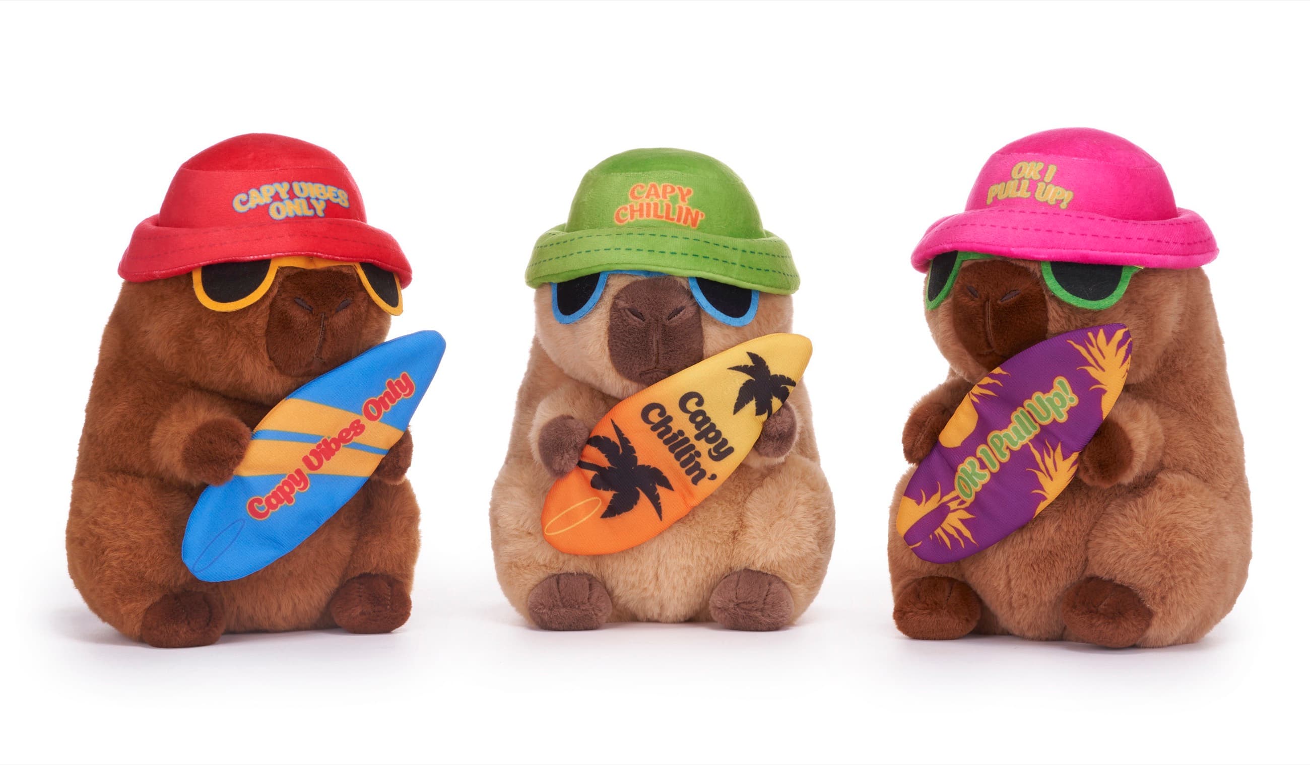 Product - Capybara with Surfboards 3 Ass