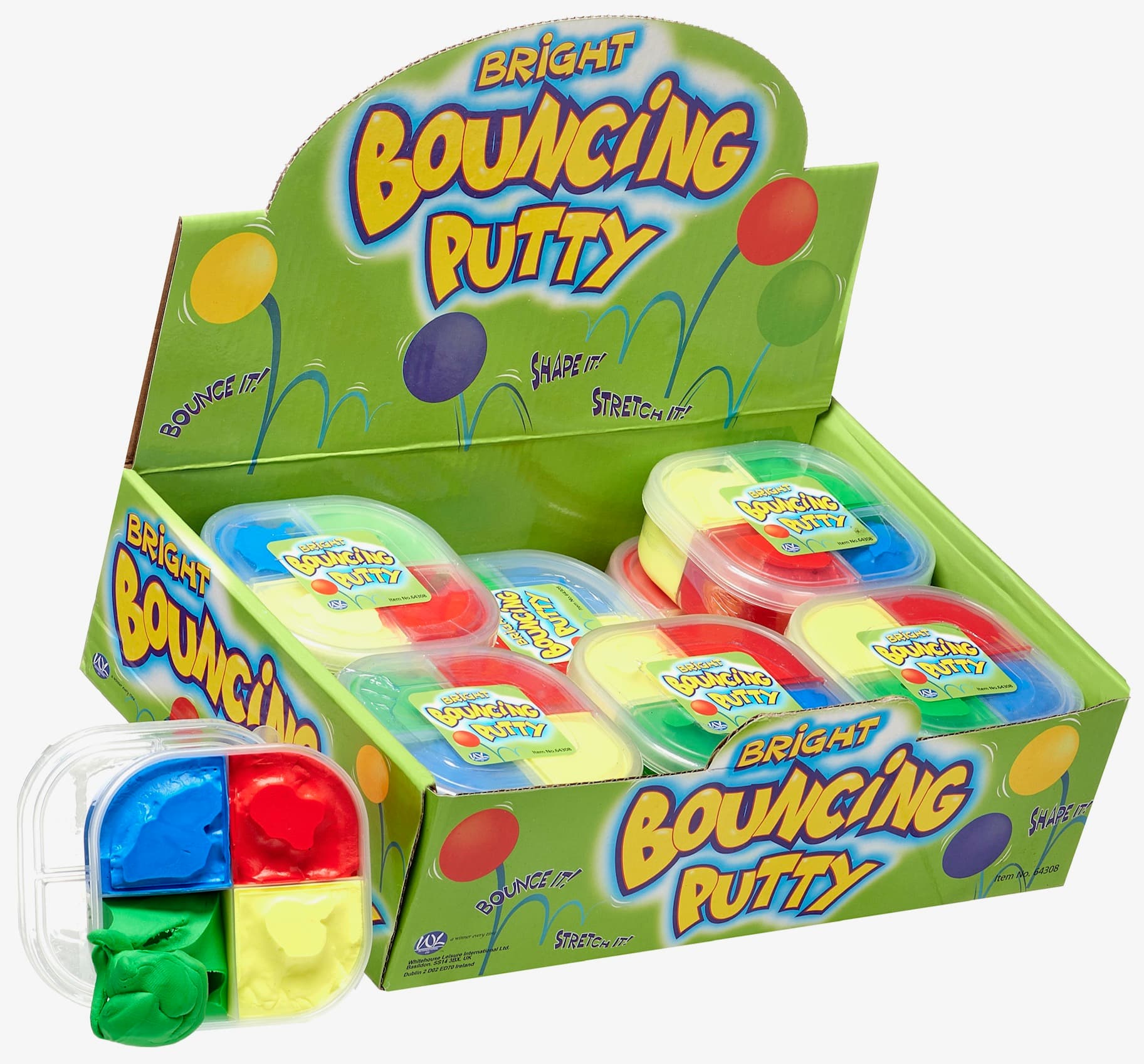 4 Coloured Bouncing Putty  - Product image